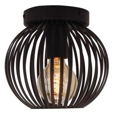 Plafonnier noir industriel, Lieve