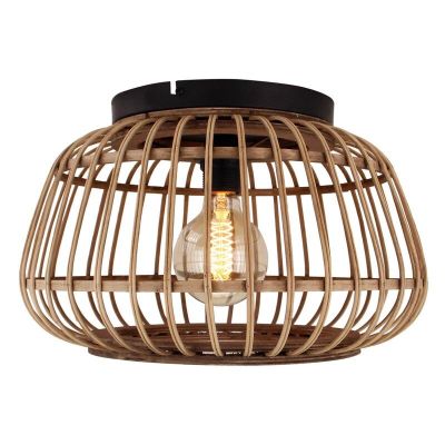 Lampe plafond marronne rustique, Cherine