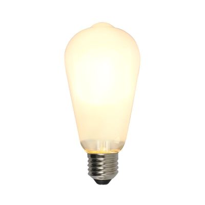 Dimmable E27 Edison ampoule LED, ST58, 5w, verre blanc, 2700k