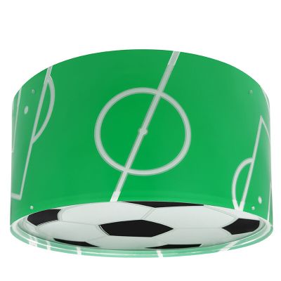 Plafonnier pour enfants en plastique vert, Football