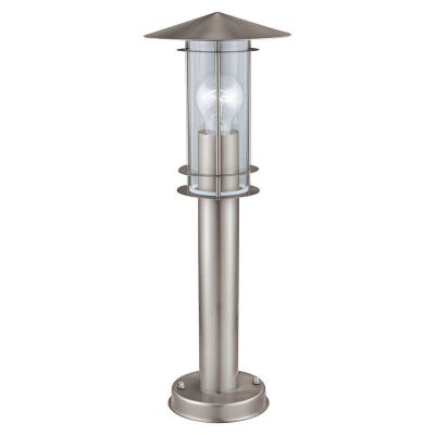 Luminaire extérieur argenté en acier inoxydable, Arabella, IP44