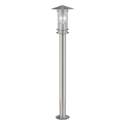 Luminaire extérieur argenté en acier inoxydable, Arabella, IP44