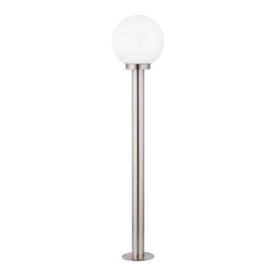 Luminaire extérieur argenté en acier inoxydable, Baukje, IP44