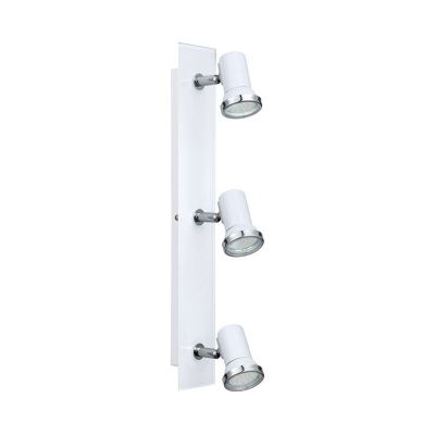 Spot plafond chromé en verre, Jasmijn, IP44