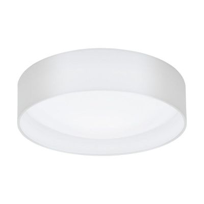 Lampe plafond blanche en tissu, Abano, 12W, 3000K LED