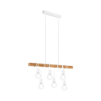 Suspension en bois blanche, Anton