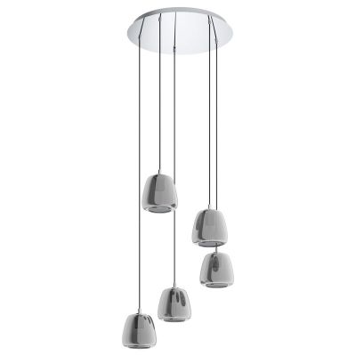 Suspension chromée en verre, Gauke