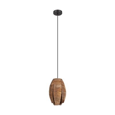 Suspension en bois marronne, Joyca