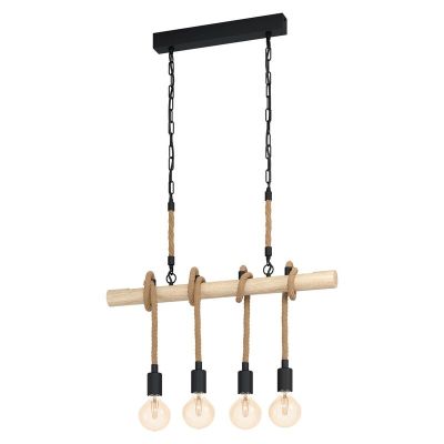 Suspension en bois marronne, Zerina