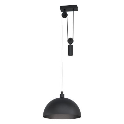 Suspension noire en acier, Yvette