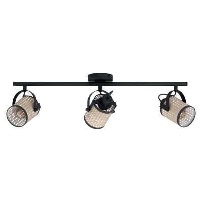 Spot plafond noir en acier, Tjesse