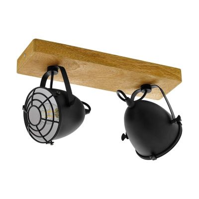 Spot plafond en bois marron, Pasquale