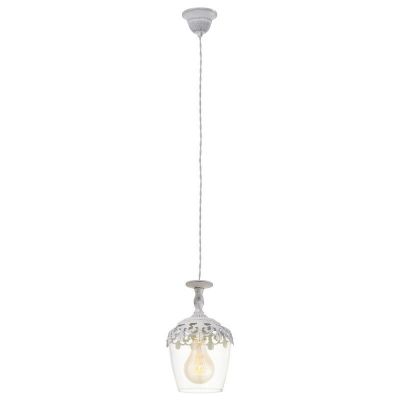 Suspension blanche en verre, Fredda