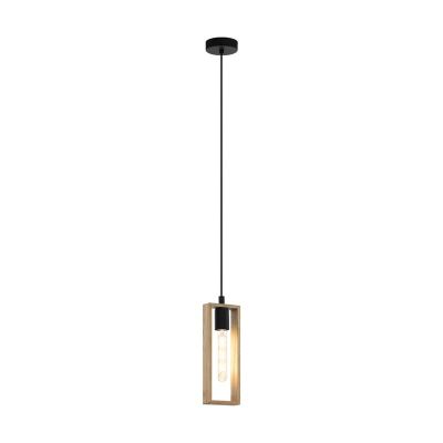 Suspension en bois marronne, Elroy