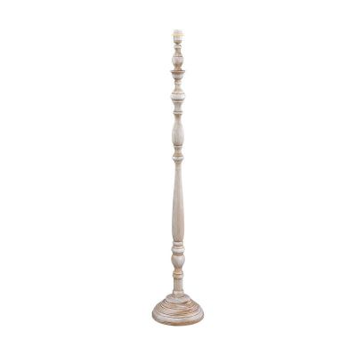 Lampadaire en bois blanc, Ayden, avec interrupteur