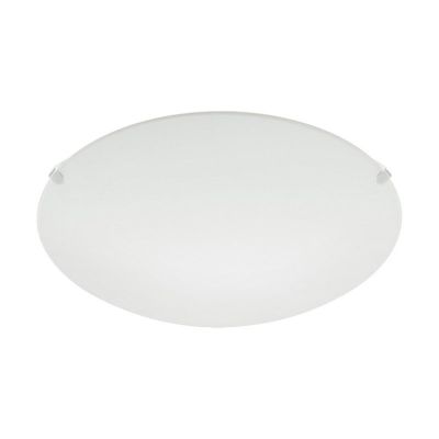 Lampe plafond blanche en verre, Bada