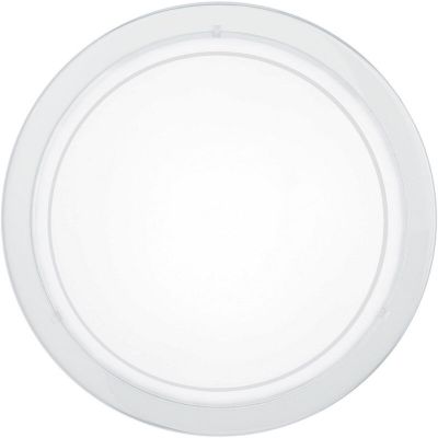 Lampe plafond blanche en verre, Agena
