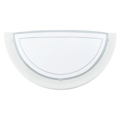 Applique murale blanche en verre, Agena