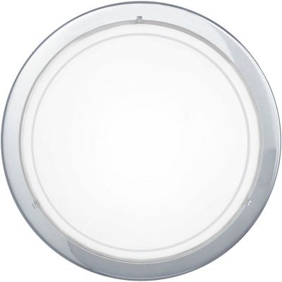 Lampe plafond chromée en verre, Agena