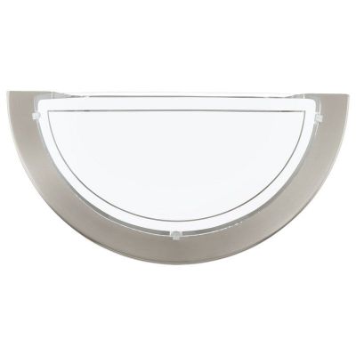 Applique murale nickel en verre, Agena