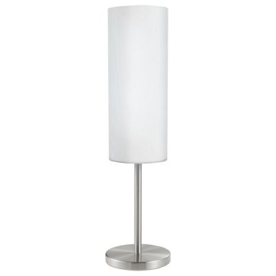 Lampe de table nickel en verre, Ciuda, avec interrupteur