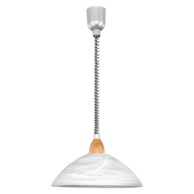 Suspension blanche en verre, Brandon