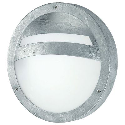 Luminaire extérieur argentée en verre, Elya, IP44