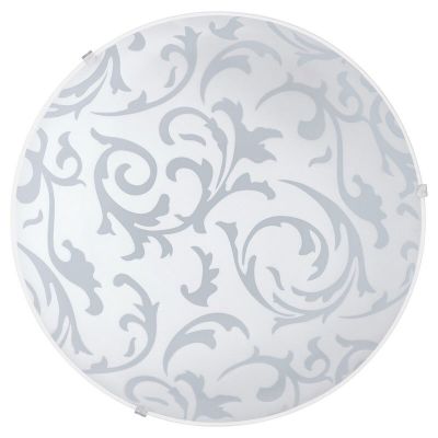 Lampe plafond blanche en verre, Quivir