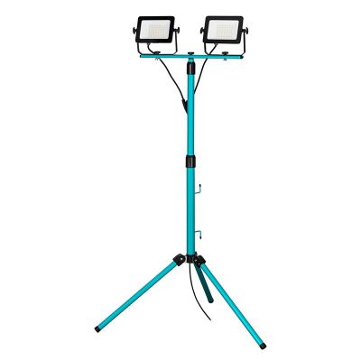 Lampe de chantier bleue en aluminium, Angelos, 30W, 4000K LED, IP65, avec interrupteur