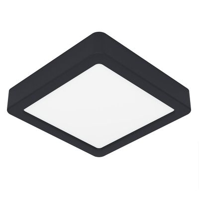 Lampe plafond blanche en plastique, Geraldo, 11W, 3000K LED
