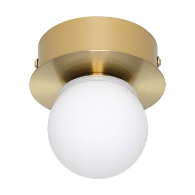 Plafonnier doré en acier, Escha, 3,3W, 3000K LED
