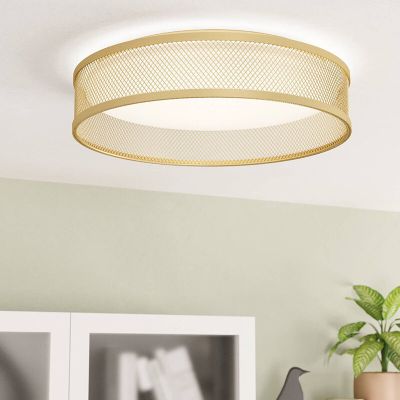 Lampe plafond laiton en acier, Jolene, 20W, 3000K LED