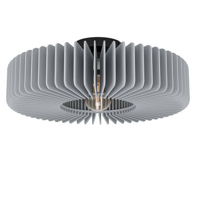 Lampe plafond grise en bois, Muna