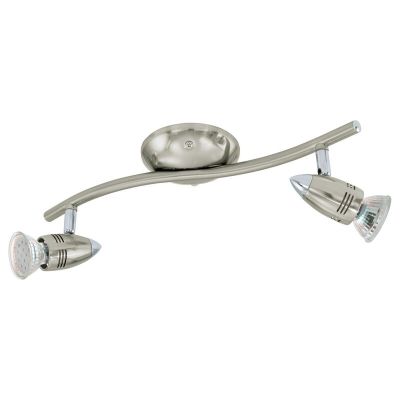 Spot plafond chromé en acier, Elwin