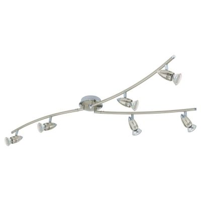 Spot plafond chromé en acier, Elwin
