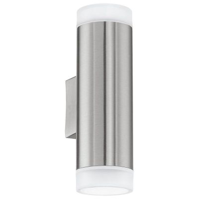 Applique up and down argentée en plastique, Marlies, IP44