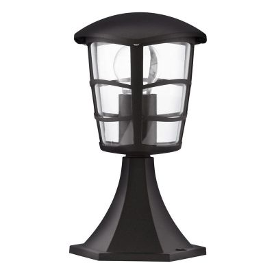 Luminaire extérieur noir en plastique, Inas, IP44