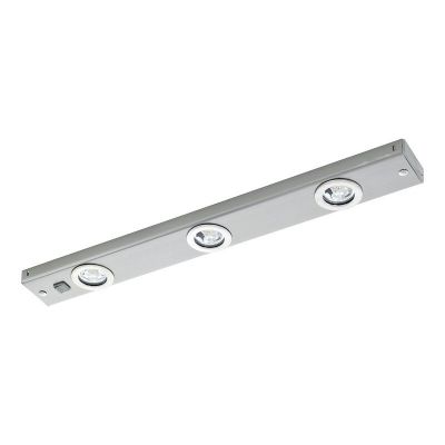 Plafonnier nickel en métal, Jary, 2W, 3000K LED, avec interrupteur