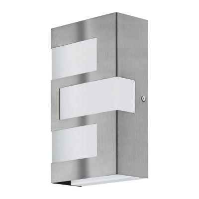 Luminaire extérieur argenté en plastique, Maegan, 3W, 3000K LED, IP44