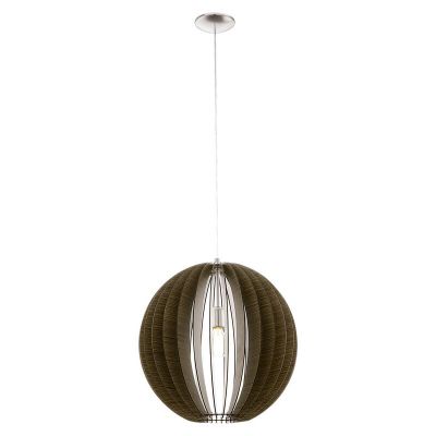 Suspension marronne en bois, Bergama