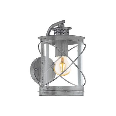 Luminaire extérieur argenté en plastique, Alisia, IP44