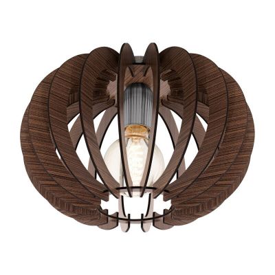 Plafonnier marron en bois, Kiran