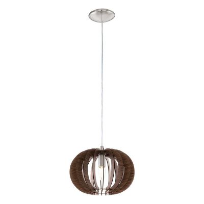 Suspension marronne en bois, Kiran