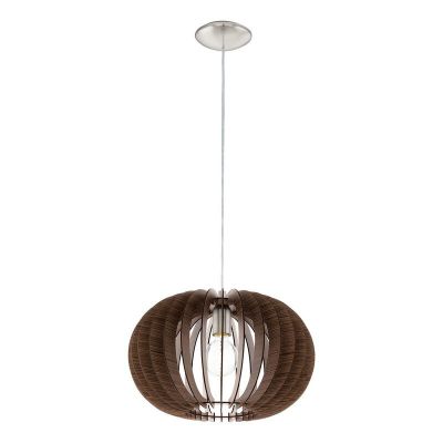 Suspension marronne en bois, Kiran