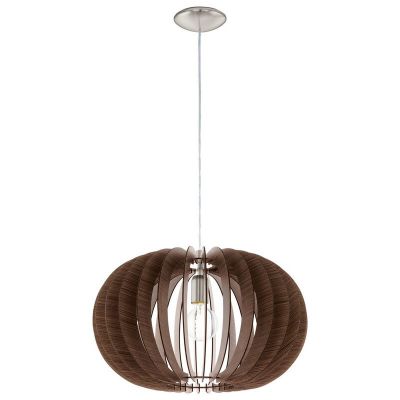 Suspension marronne en bois, Kiran