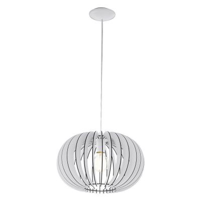 Suspension blanche en bois, Kiran