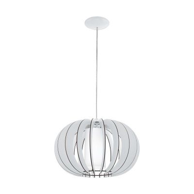 Suspension blanche en bois, Kiran