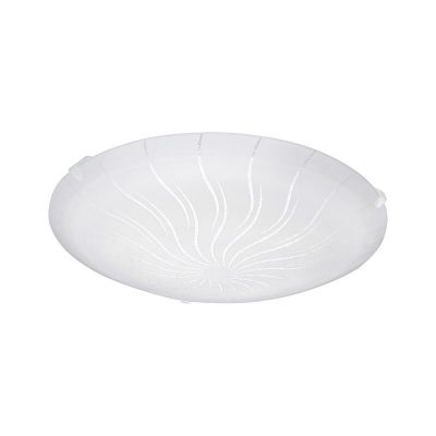 Plafonnier blanc en verre, Bennet, 11W, 3000K LED