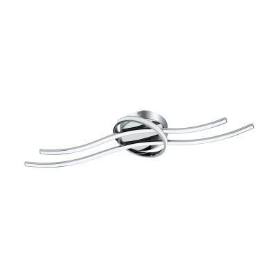 Lampe plafond chromée en aluminium, Tinus, 6W, 3000K LED