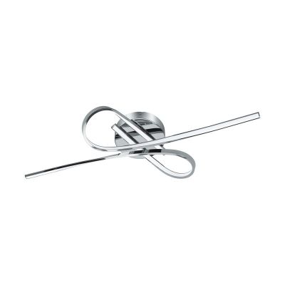 Lampe plafond chromée en aluminium, Tinus, 10W, 3000K LED